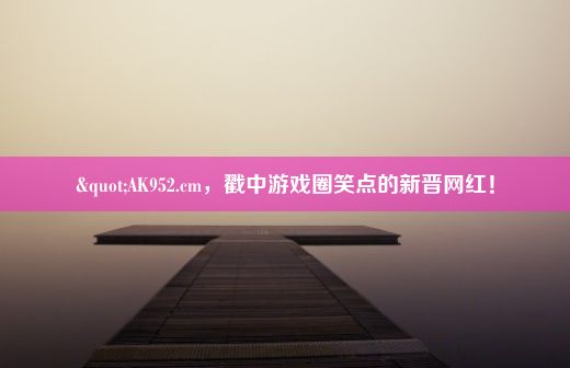 "AK952.cm，戳中游戏圈笑点的新晋网红！