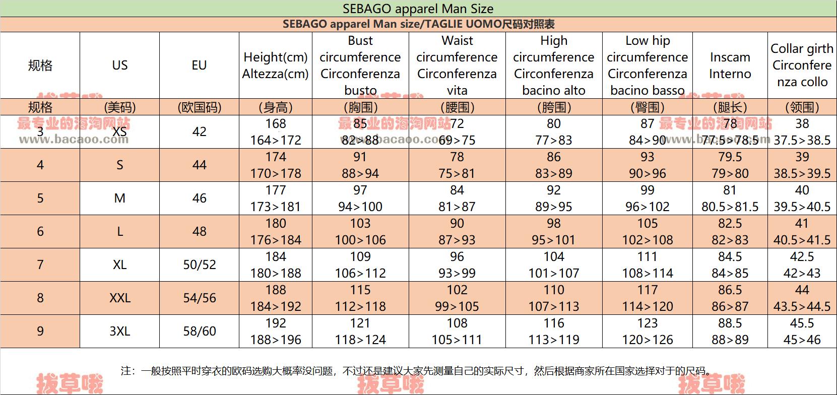 欧洲码与亚洲码的尺码对照表：揭秘时尚界的小秘密