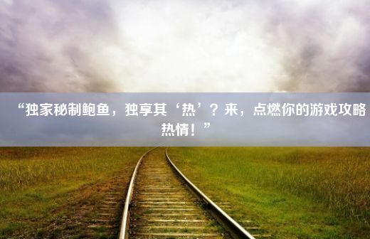 “独家秘制鲍鱼，独享其‘热’？来，点燃你的游戏攻略热情！”