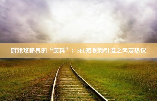 游戏攻略界的“笑料”：SEO短视频引流之网友热议