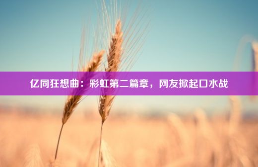 亿同狂想曲：彩虹第二篇章，网友掀起口水战