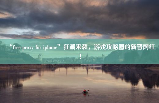 “free proxy for iphone”狂潮来袭，游戏攻略圈的新晋网红！