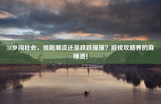 18岁闯社会，领跑潮流还是跌跌撞撞？游戏攻略界的麻辣烫！