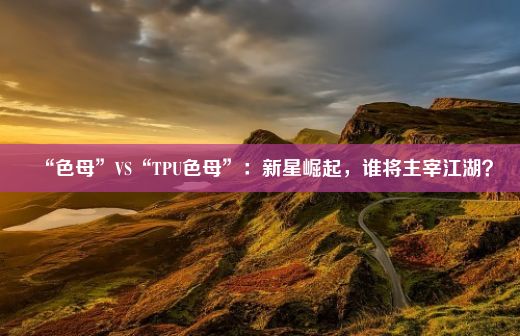 “色母”VS“TPU色母”：新星崛起，谁将主宰江湖？