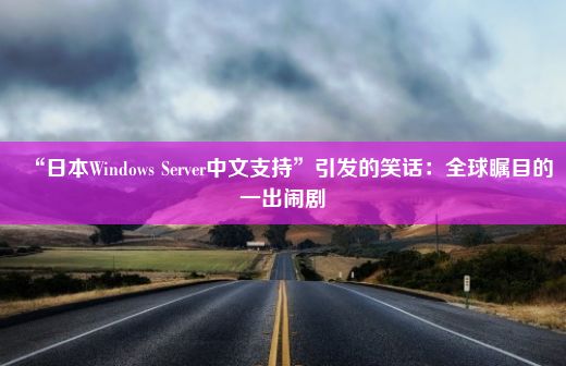 “日本Windows Server中文支持”引发的笑话：全球瞩目的一出闹剧